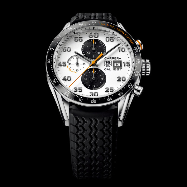 TAG Heuer Carrera McLaren 1974     TAG Heuer 推出邁凱輪40周年特別版腕表 TAG Heuer 1887計(jì)時(shí)秒表 Calibre 卡萊拉 新表預(yù)覽  第2張